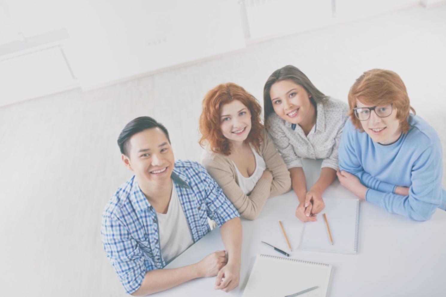 Professional workspace with financial documents and analysis tools